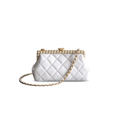 CHANEL 26C LAMBSKIN PEARLS CLUTCH AS5912 (20.5*10*7.5cm)